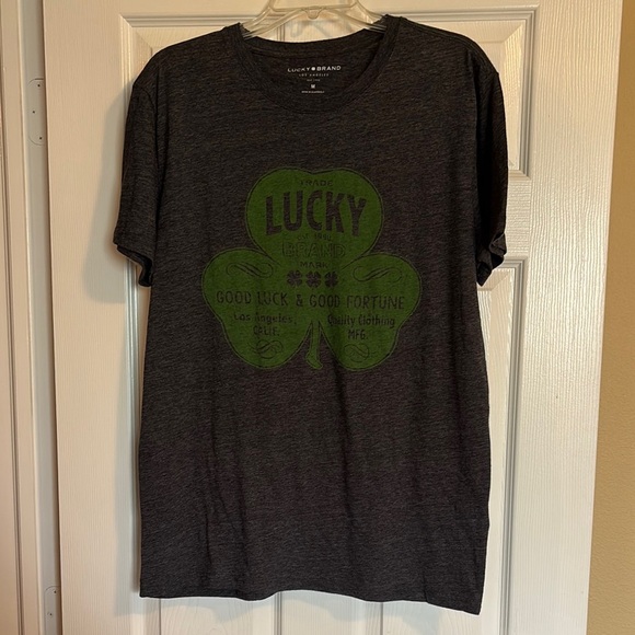 Lucky Brand blue short sleeve graphic t-shirt size medium - Picture 1 of 9